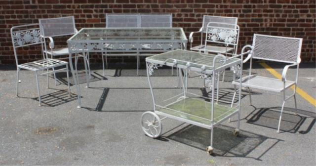 Vintage Iron Outdoor Furniture Lot. (1 of 7)