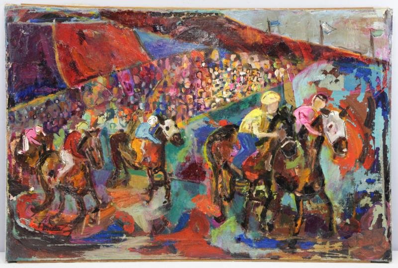 DONATA. Oil on Canvas. At the Races. (1 of 7)