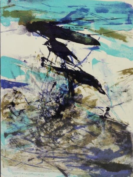 ZAO-WOU-KI, 1967 Abstract Lithograph. (1 of 5)