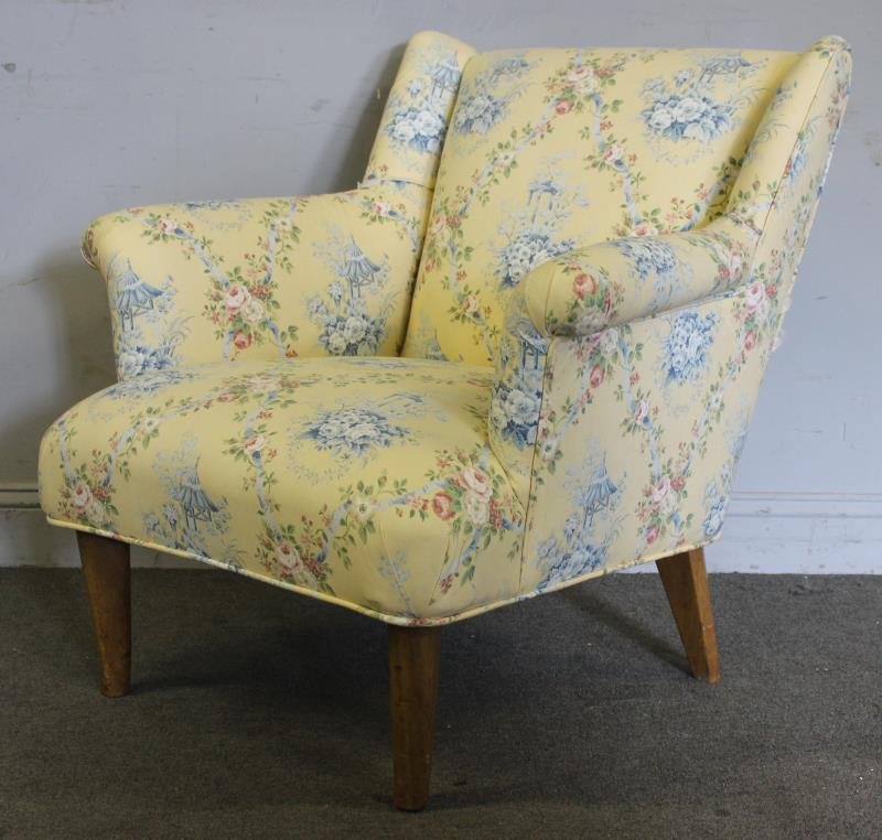 Midcentury Dunbar Upholstered Arm Chair. (1 of 5)
