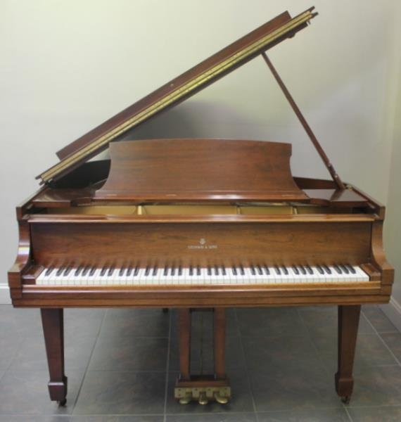 Steinway & Son Model "S" Baby Grand Piano.: Serial # 285029. Made in 1936. Also marked N A P224. A nice sounding and looking piano from a Yonkers, NY estate. Dimensions: 55.75" w x 62" l. Condition: Overall good with good soundboard, no splits 