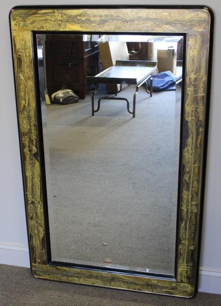 Midcentury Bernard Rohne for Mastercraft Mirror.: Unmarked. From a Long Island, NY estate. Dimensions: 32.5" w x 51.5" h.