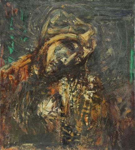 PROBST, Joachim. 1956 Oil on Canvas. "Mother of (1 of 9)
