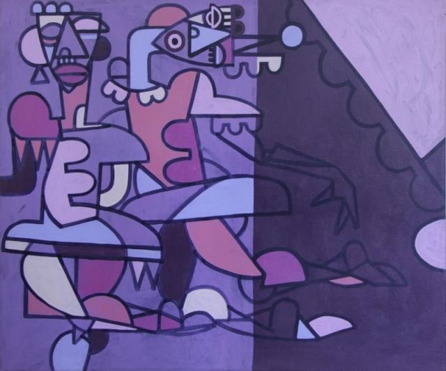 SCOTT, Percy. Oil on Canvas. Modernist Dancers. (1 of 8)