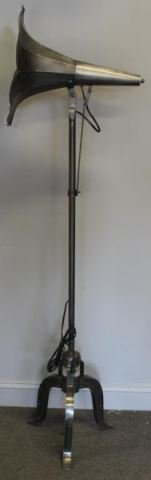 Industrial Style Polished Steel Gramaphone Horn (1 of 5)