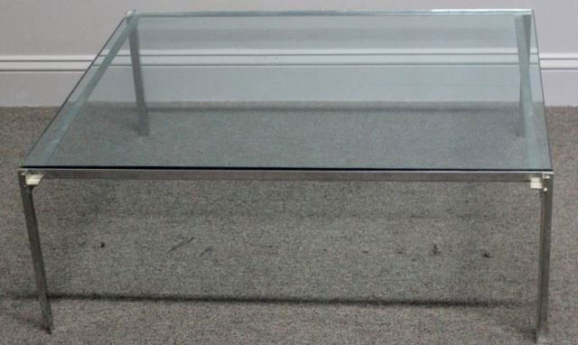 Midcentury Chrome and Glass Coffee Table. (1 of 3)