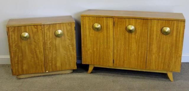 Near Pair of Gilbert Rohde Midcentury Cabinets. (1 of 6)