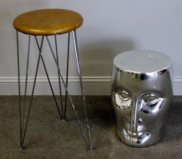 Chrome Stool Lot Including Phillipe Starck for Xo. (1 of 5)