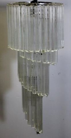 Large Modern Camer Spiral Chandelier. (1 of 2)