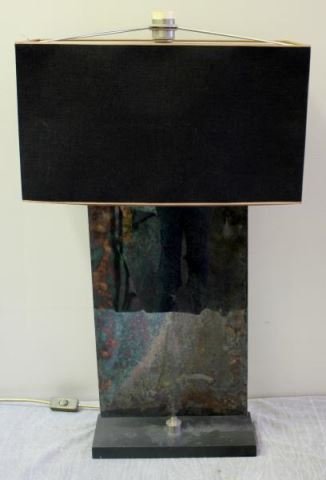 Decorator Italian Finished Steel Table Lamp. (1 of 4)