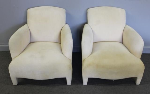 Pair of Modern Donghia Upholstered Armchairs. (1 of 4)