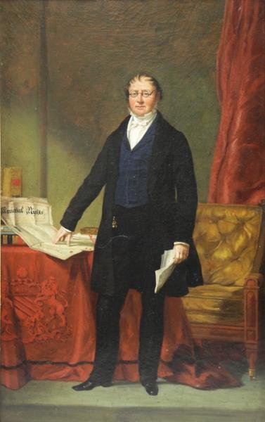 English School. 19th C. Oil on Canvas Portrait of (1 of 8)