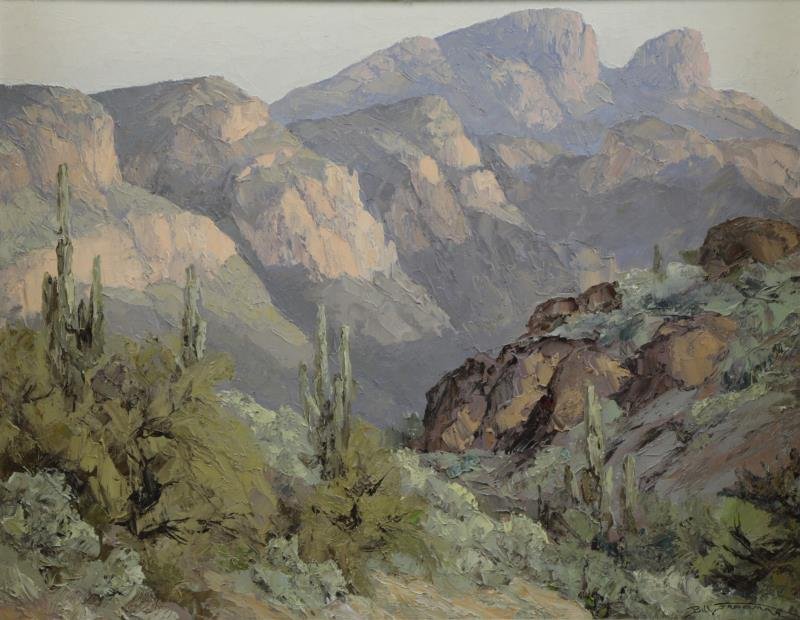 FREEMAN, Bill. Oil on Canvas. "Rugged Country". (1 of 6)