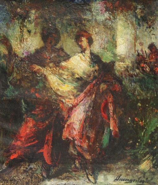 DAINGERFIELD, Elliot. Oil on Canvas. Dancers. (1 of 6)