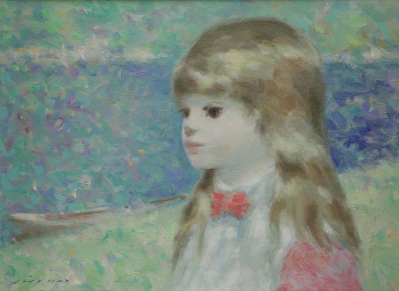 GISSON, Andre. Oil on Canvas. Portrait of a Young (1 of 5)