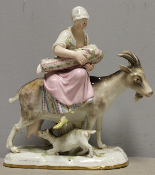 MEISSEN. Porcelain Figural Grouping of a (1 of 8)