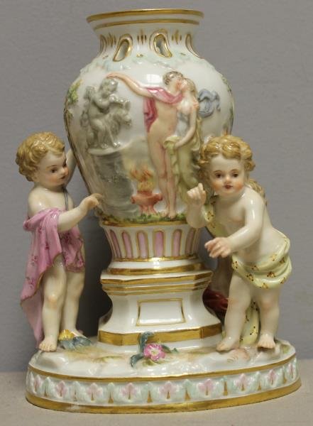MEISSEN. Porcelain Figural Grouping of (1 of 7)