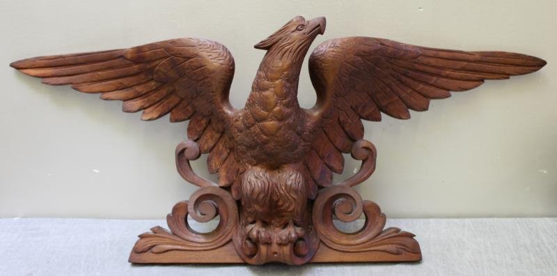 A Carved Wooden Eagle in the Style of John Bellamy (1 of 7)