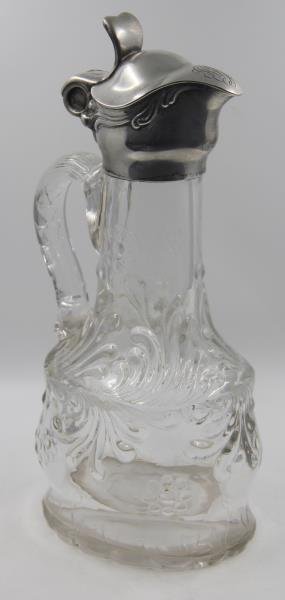 STERLING. Tiffany & Co. Silver Mounted Pitcher. (1 of 7)