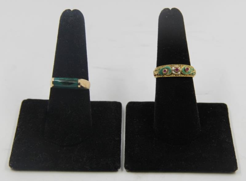 JEWELRY. Gold Ring Grouping. (1 of 8)