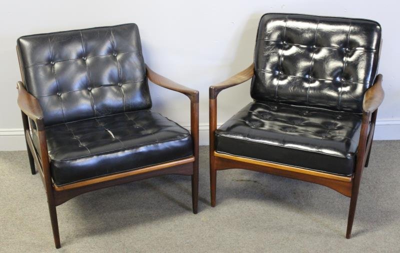 Midcentury Pair of Illums Bolighus Lounge Chairs. (1 of 3)