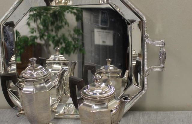 CHRISTOFLE, France. 3 Piece Tea Set. (1 of 8)