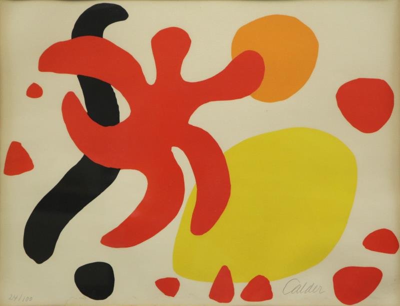 CALDER, Alexander. Lithograph "Les Etoiles" 1972. (1 of 6)