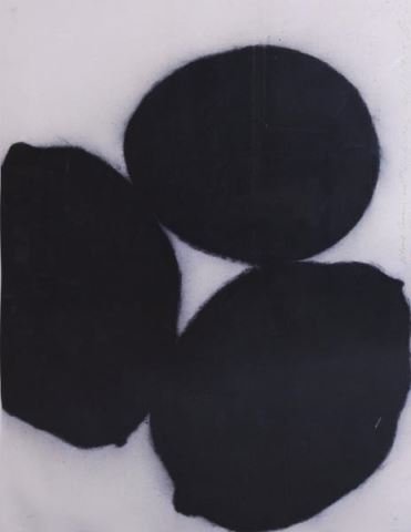 SULTAN, Donald. Charcoal on Paper "Black Lemons (1 of 6)