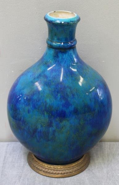 Paul Milet for Sevres Blue Flambe Vase. (1 of 7)