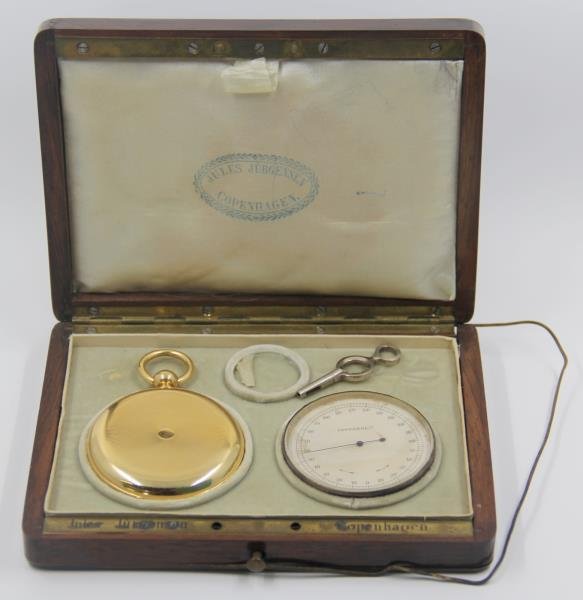 JEWELRY. 18kt Jules Jurgensen Pocket Watch. (1 of 10)