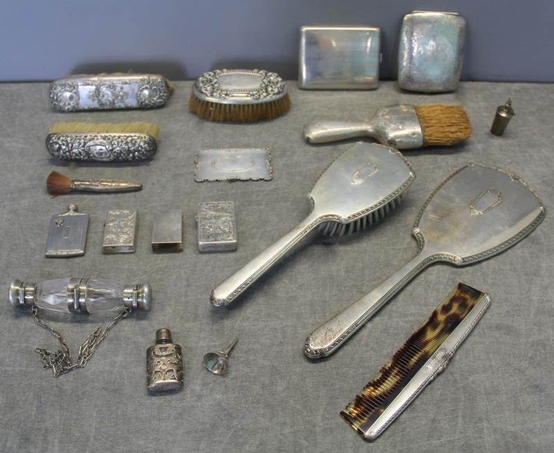 STERLING. Silver Vanity Items and Accessories. (1 of 10)