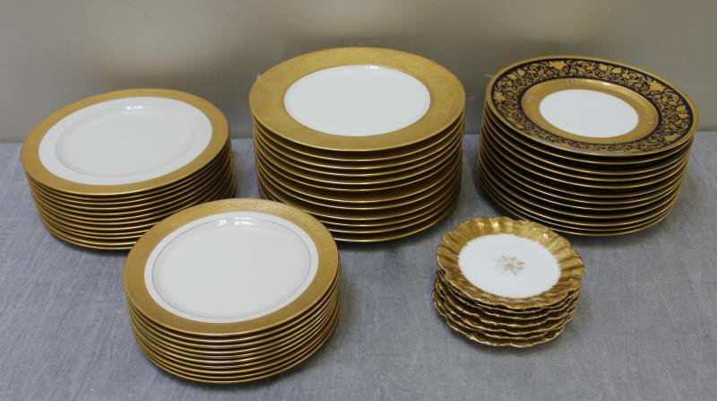 Large Lot of Assorted Porcelain Plates. (1 of 9)