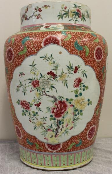 Impressive Large Chinese Enameled Porcelain Urn (1 of 9)