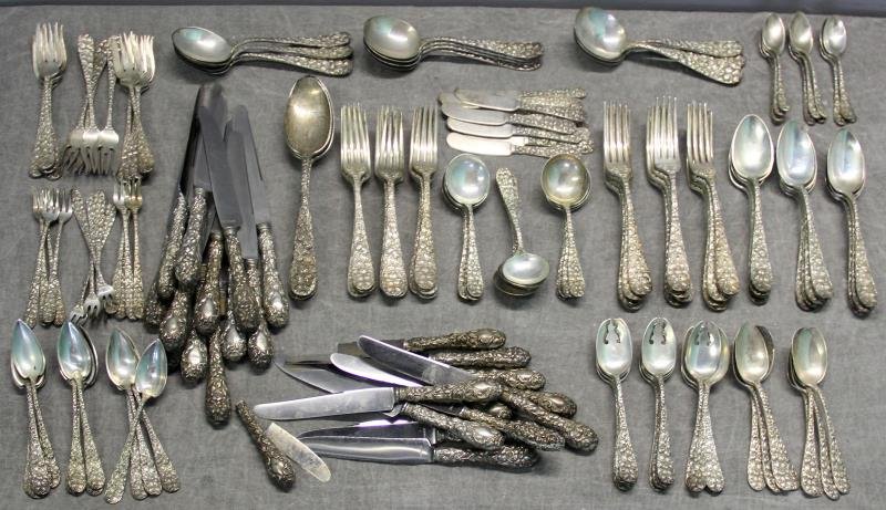 STERLING. Schofield & Co. Balto Rose Flatware. (1 of 4)