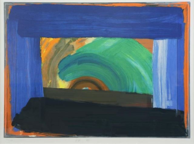 HODGKIN, Howard. Screenprint "Gossip" 1995. (1 of 4)