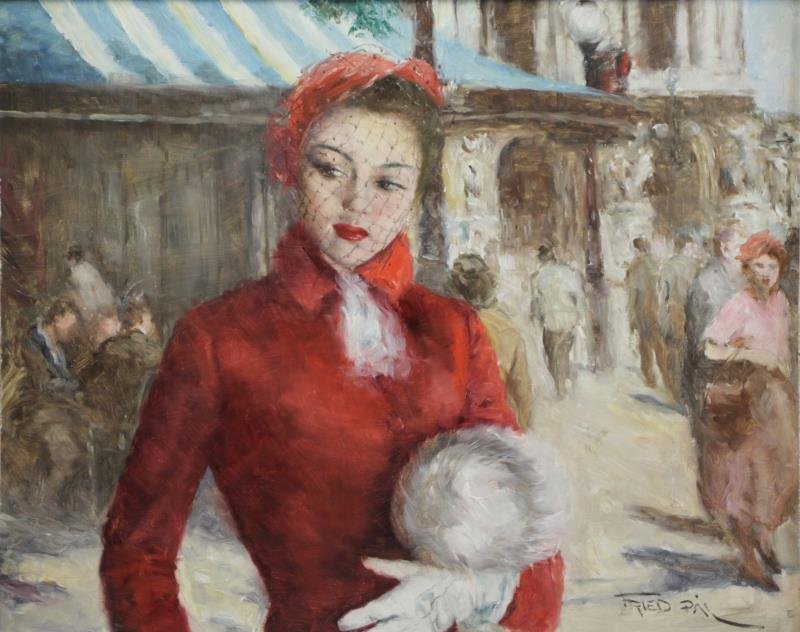 FRIED, Pal. Oil on Canvas "Maxine". (1 of 5)