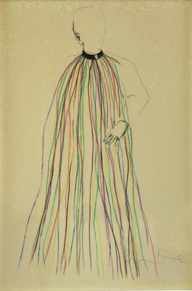 DINE, Jim. Lithograph "Dorian Gray in Multi- (1 of 5)