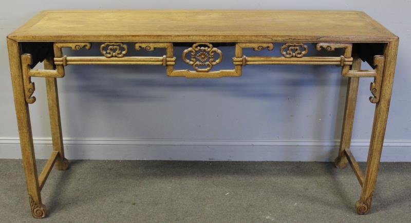 Antique Carved Chinese Alter Table . (1 of 4)