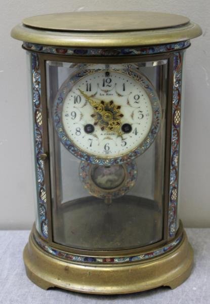 Le Roi A Paris Enameled French Carriage Clock. (1 of 6)