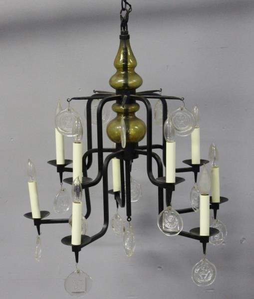 Midcentury Erik Hoglund 10 Light Chandelier. (1 of 6)