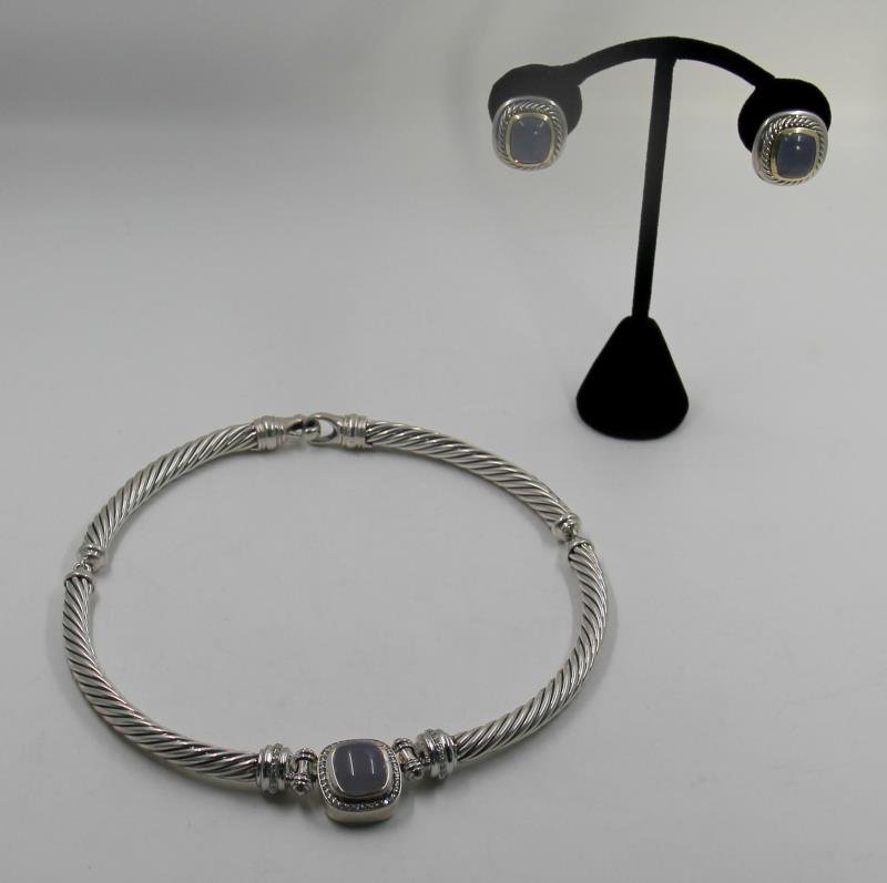 JEWELRY. David Yurman Chalcedony Jewelry Group. (1 of 8)