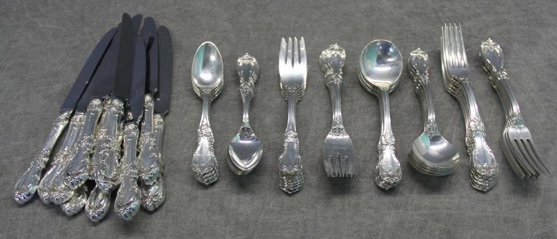 STERLING. Reed & Barton Burgundy Flatware Service. (1 of 4)