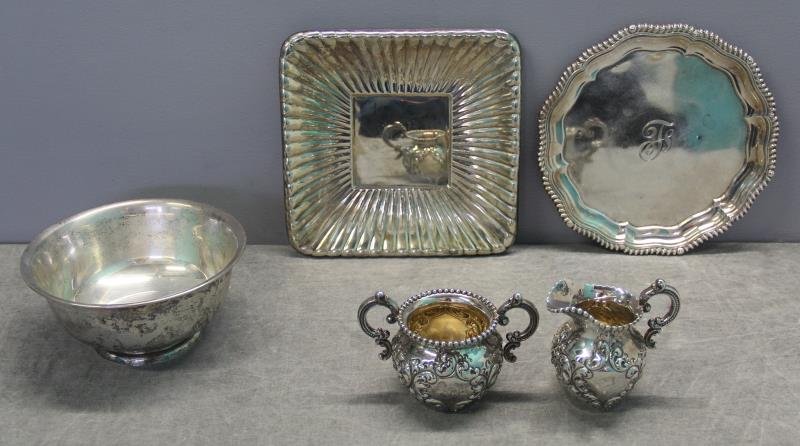 STERLING. Miscellaneous Silver Hollow Ware Group. (1 of 7)