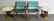 Pair of Midcentury Strap Chairs and Side Tables.