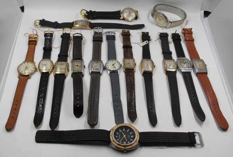 WATCHES. Large Grouping of Men's Watches. (1 of 9)