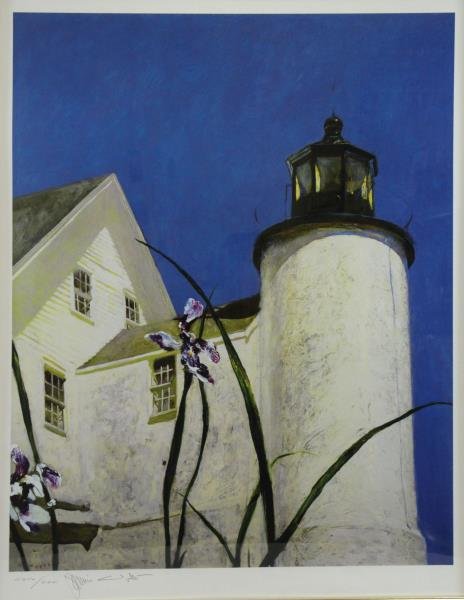 WYETH, Jamie. Signed Print "Iris at Sea". (1 of 5)