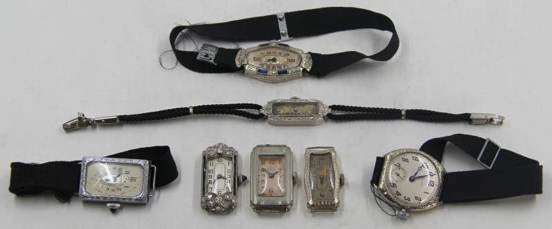 WATCHES. Ladies Gold and Platinum Watch Faces. (1 of 10)