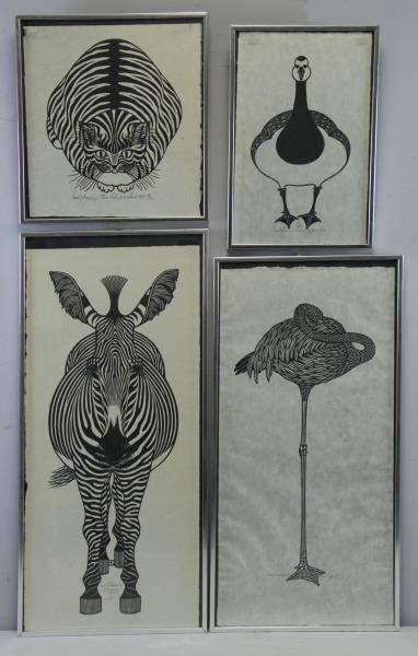 HNIZDOVSKY, Jacques. 4 Signed Woodcuts. (1 of 6)