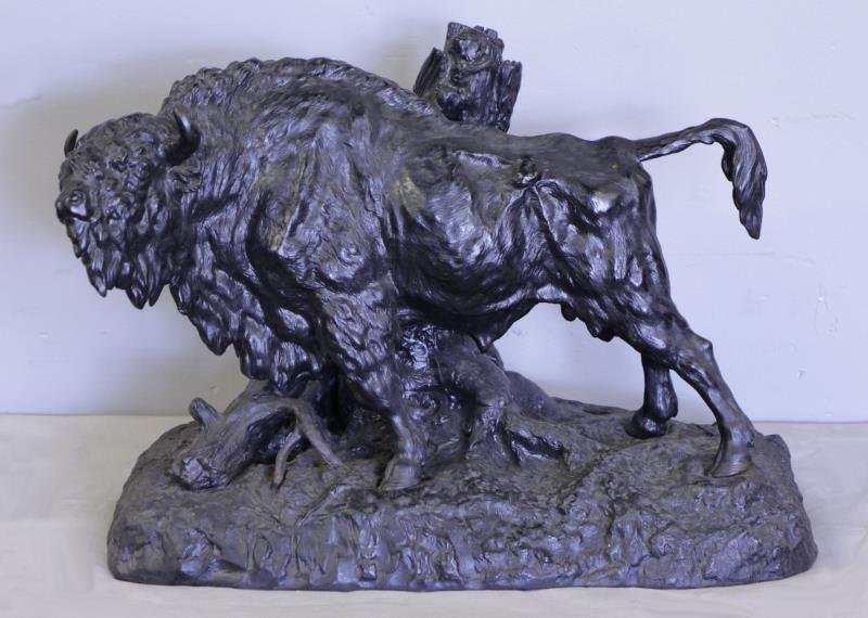 Signed Russian Bronze Buffalo. (1 of 9)