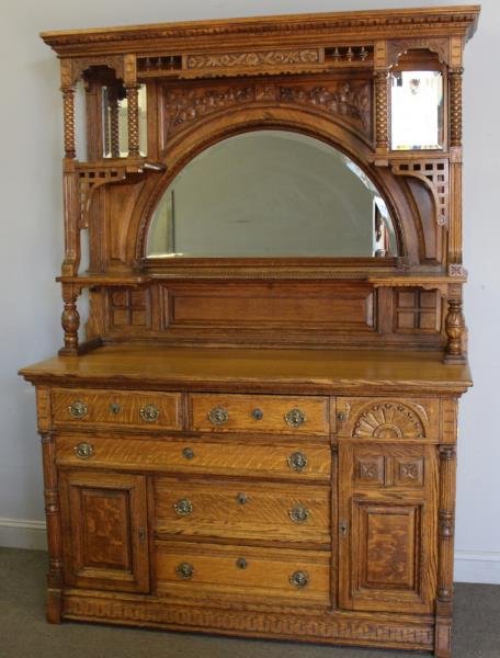 Victorian Golden Oak Sideboard with Secret Safe. (1 of 10)